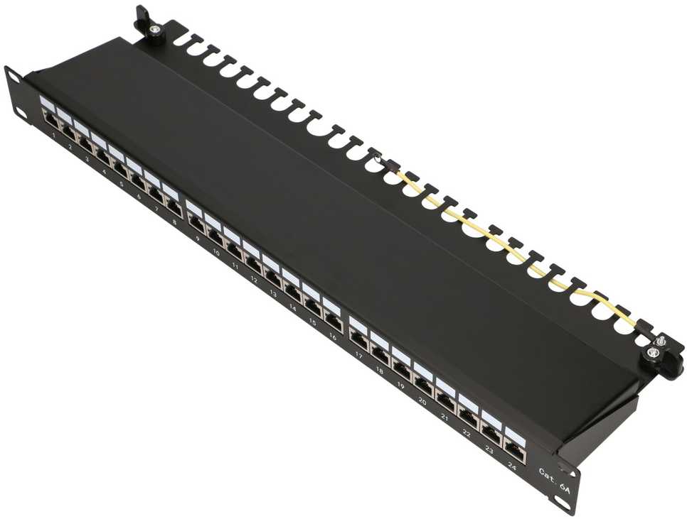 „Extralink“ CAT6A STP komutacinis skydelis, 24 prievadai