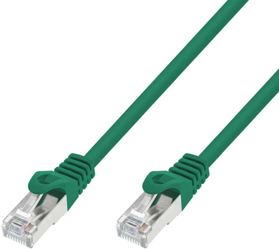 Extralink Cat.7 S/FTP 2m 20G Žalia | LAN pataisos laidas | Varinis vytos poros tinklo kabelis