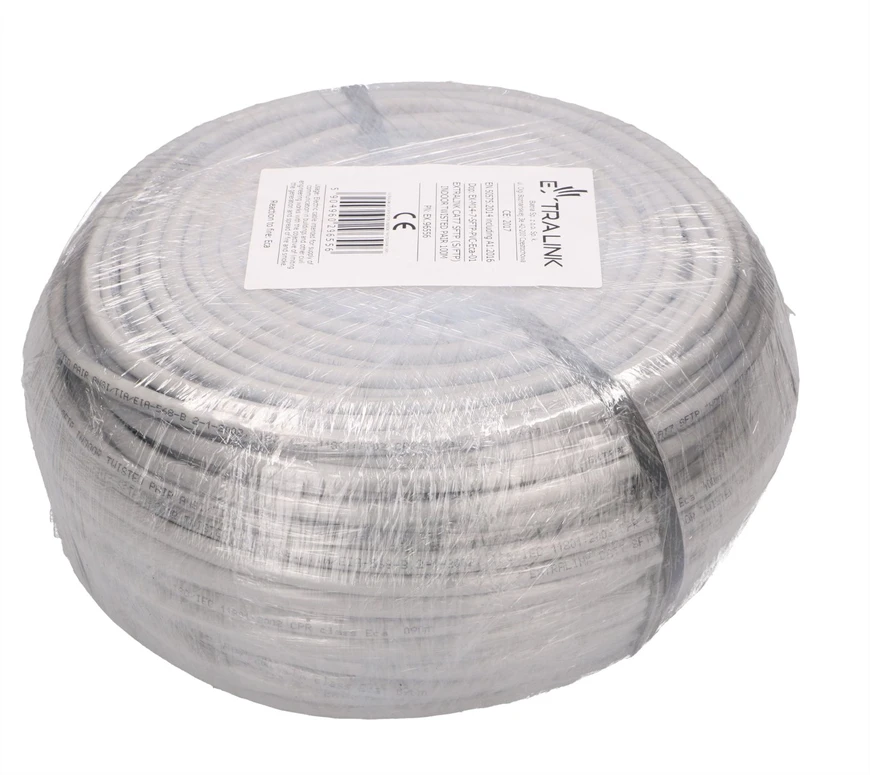 Extralink CAT7 SFTP (S/FTP) INDOOR TWISTED PAIR 100M tinklo kabelis