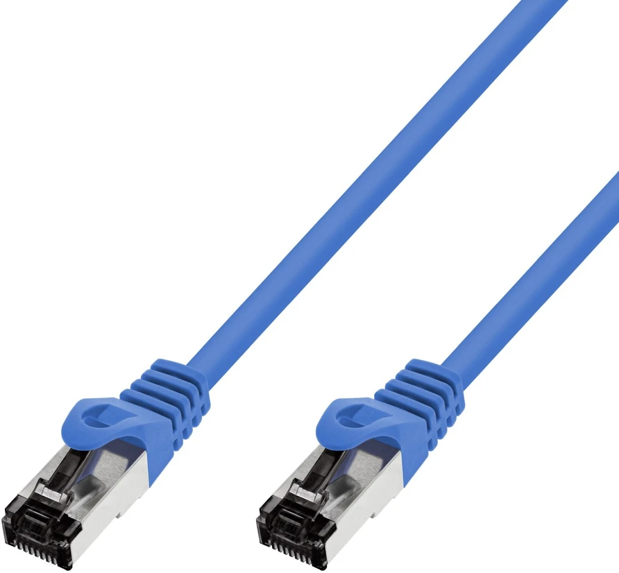 Extralink Cat.8.1 S/FTP 20m 40G Mėlyna, LAN patch cord, copper twisted pair network cable