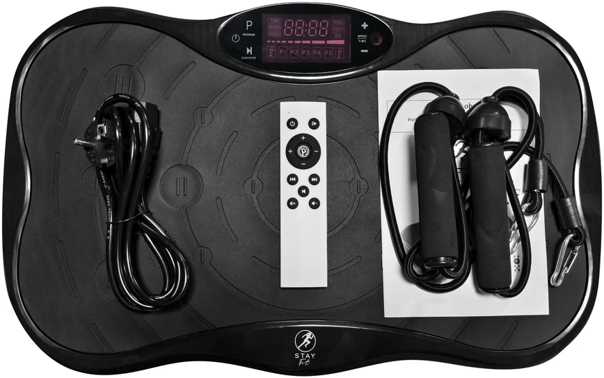 Extralink Moonwalk Spin Move Platofrma Wibracyjna do Ćwiczeń Fitness 200W juoda