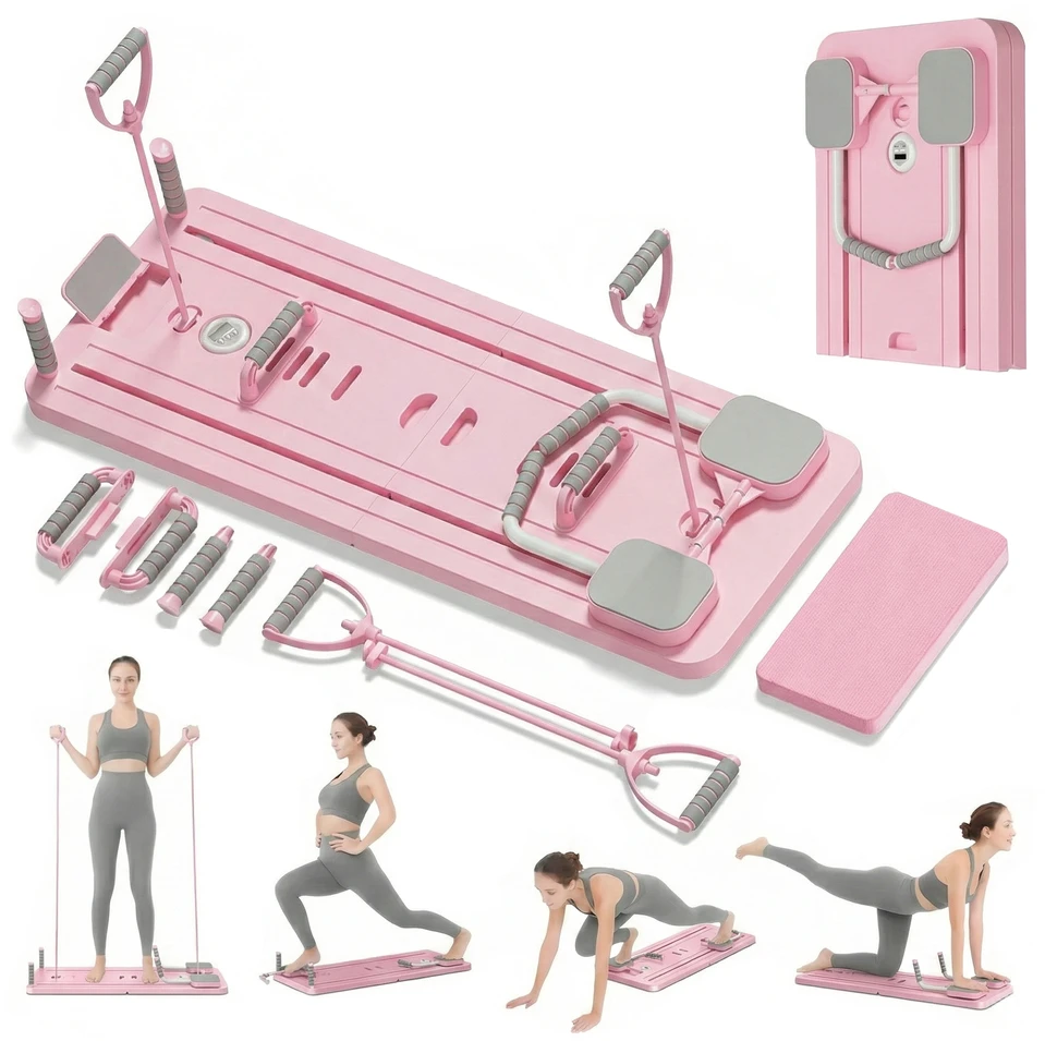 Extralink, Pilates board, pink, abdominal exercise reformer, push-up board