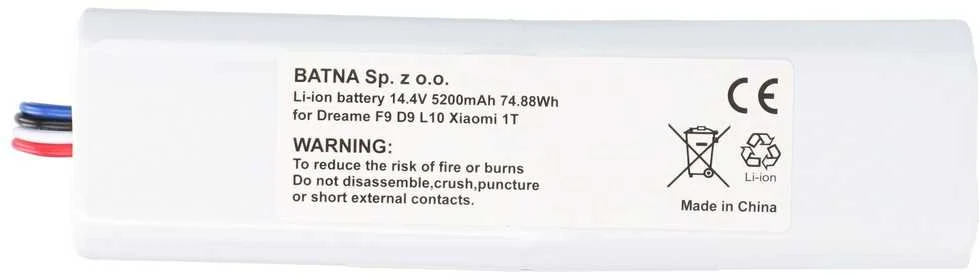 ExtraLink Bateria Dreame do odkurzacza F9/D9/D9 PRO/D9 Max/L10 Pro Robot/Xiaomi 1T 14.4V 5200mAh (EX.22912)