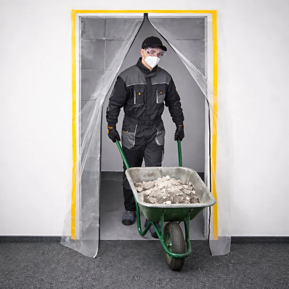 Extralink Renovacijos dulkių durelės, dulkių užuolaida, 220x110, tiesios