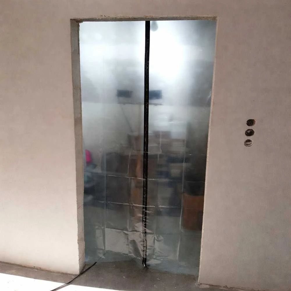 Extralink Drzwi przeciwpyłowe remontowe XXL, kurtyna przeciwkurzowa, 230x135, prosta