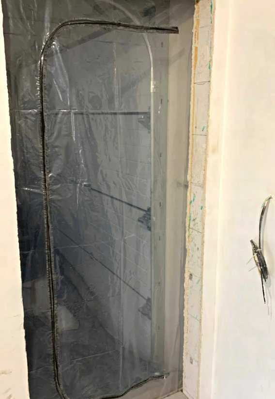 Extralink DRZWI PRZECIWPYŁOWE REMONTOWE XXL, KURTYNA PRZECIWKURZOWA 230X135 DRZWI