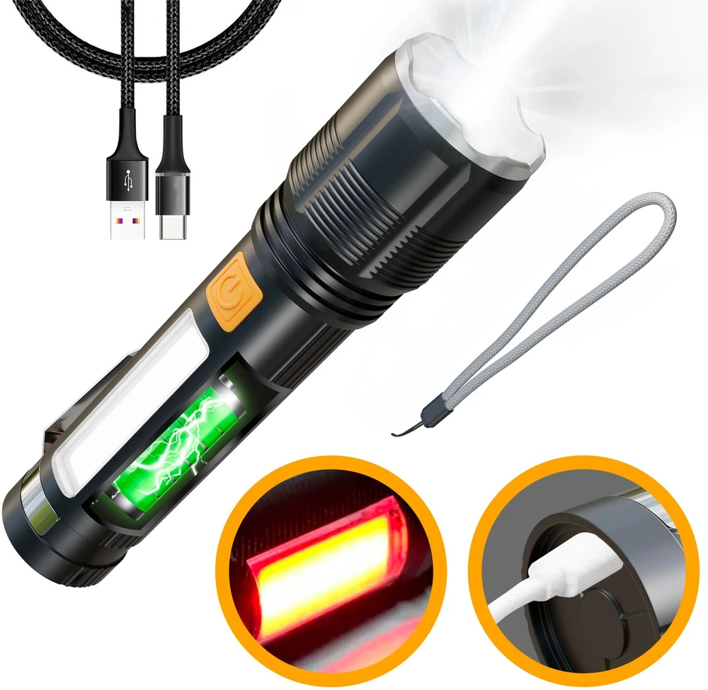 „Extralink EFL-1138 Wili“ LED žibintuvėlis, su įmontuota baterija, 700 lm