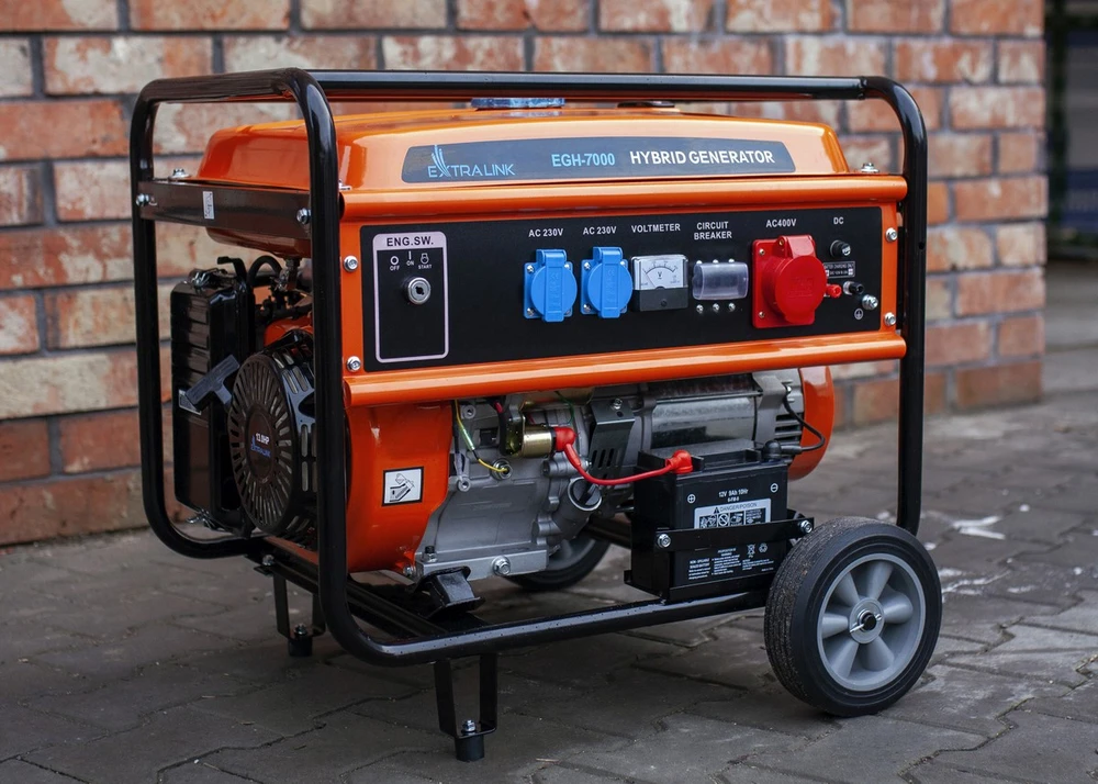Hibridinis elektros generatorius Extralink EGH-7000 (dujos/benzinas), 7kW