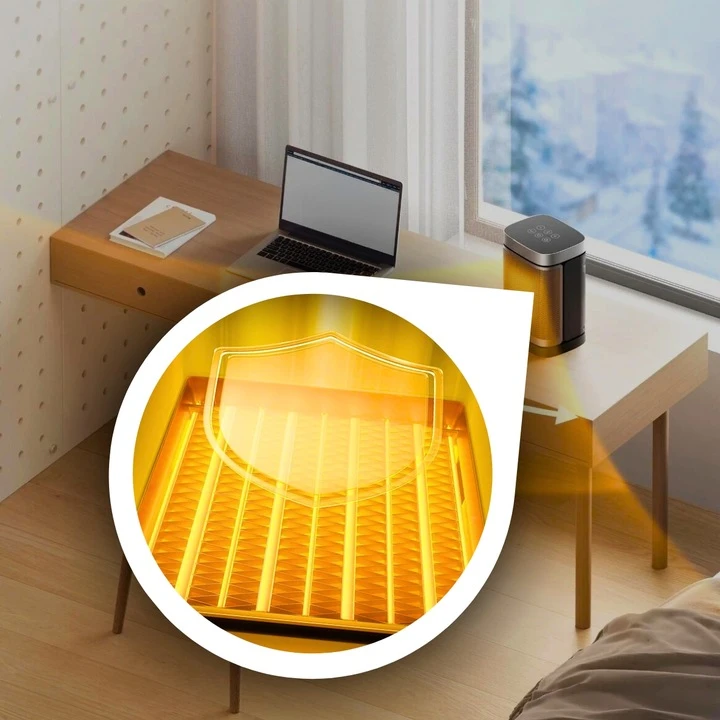EXTRALINK ELEKTRINIS ŠILDYTUVAS SU KERAMINIU FARELKA 1500 W LED NUOTOLINIO VALDYMO PULTU