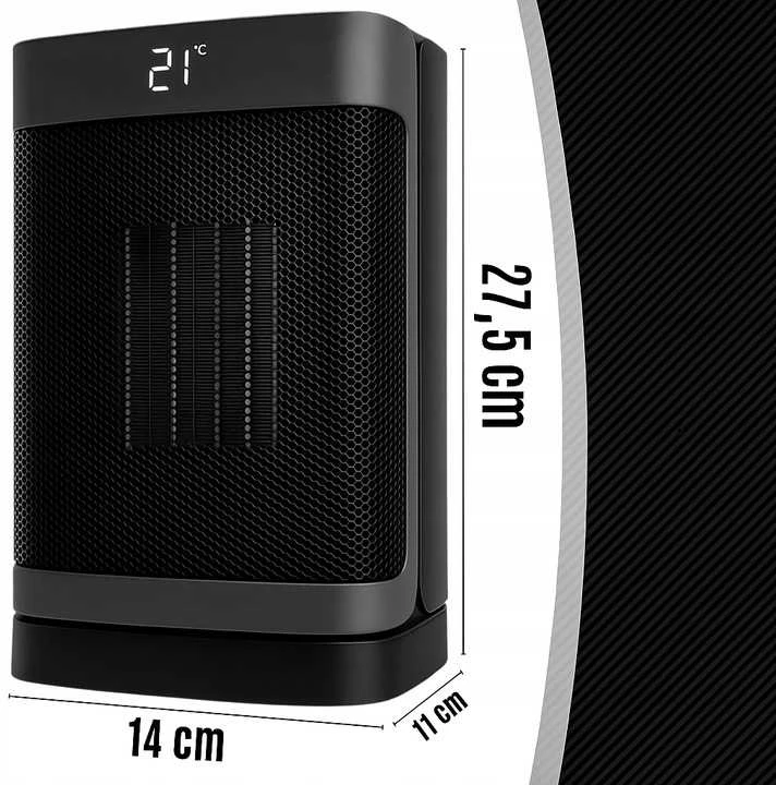 EXTRALINK ELEKTRINIS ŠILDYTUVAS SU KERAMINIU FARELKA 1500 W LED NUOTOLINIO VALDYMO PULTU