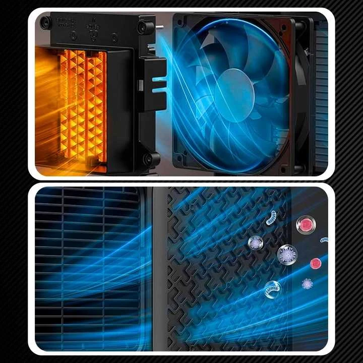 EXTRALINK ELEKTRINIS ŠILDYTUVAS SU KERAMINIU FARELKA 1500 W LED NUOTOLINIO VALDYMO PULTU