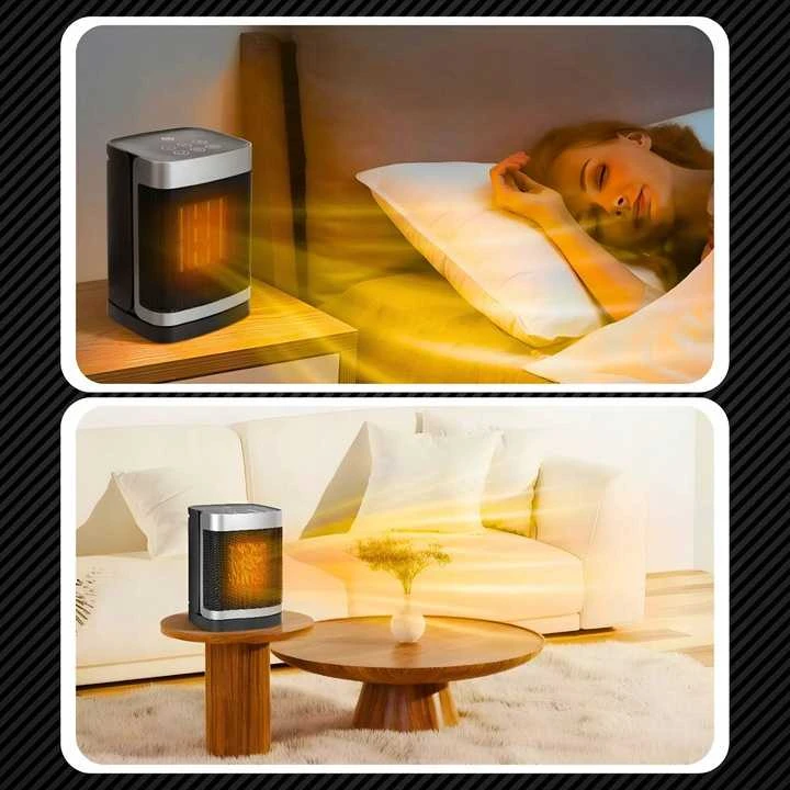 EXTRALINK ELEKTRINIS ŠILDYTUVAS SU KERAMINIU FARELKA 1500 W LED NUOTOLINIO VALDYMO PULTU