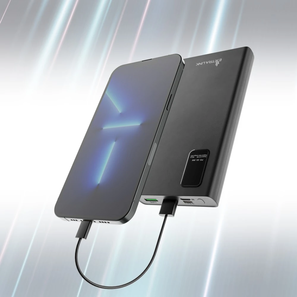 Atsarginis maitinimo šaltinis ("Power Bank") Powerbankas Extralink EPB-067B 10000mAh, juodas