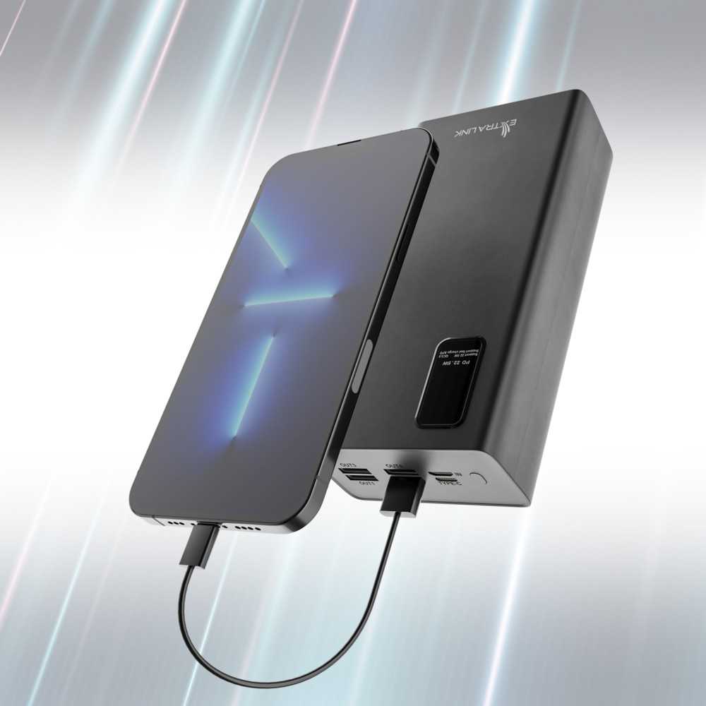 Atsarginis maitinimo šaltinis ("Power Bank") Extralink EPB-069 30000mAh