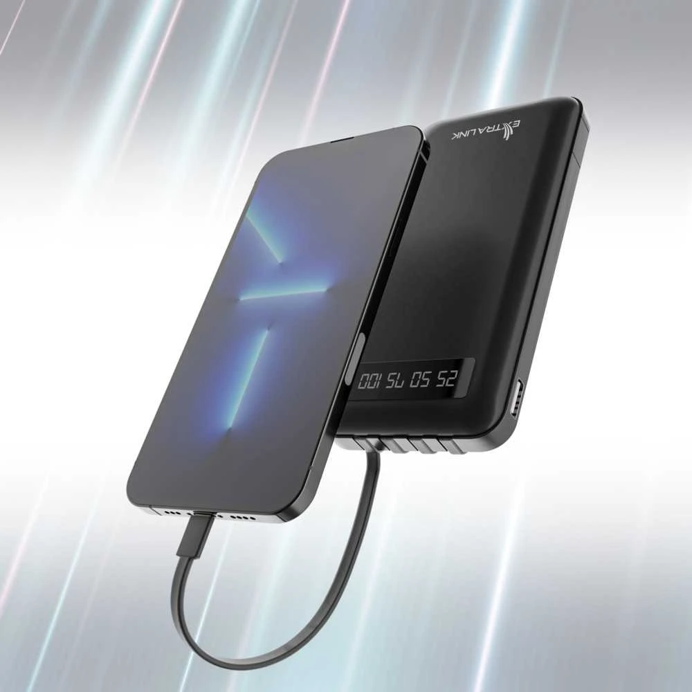 Extralink EPB-083 10000mAh Juodas | Powerbank | Power bank, USB-C