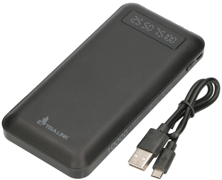 Extralink EPB-083 10000mAh Juodas | Powerbank | Power bank, USB-C