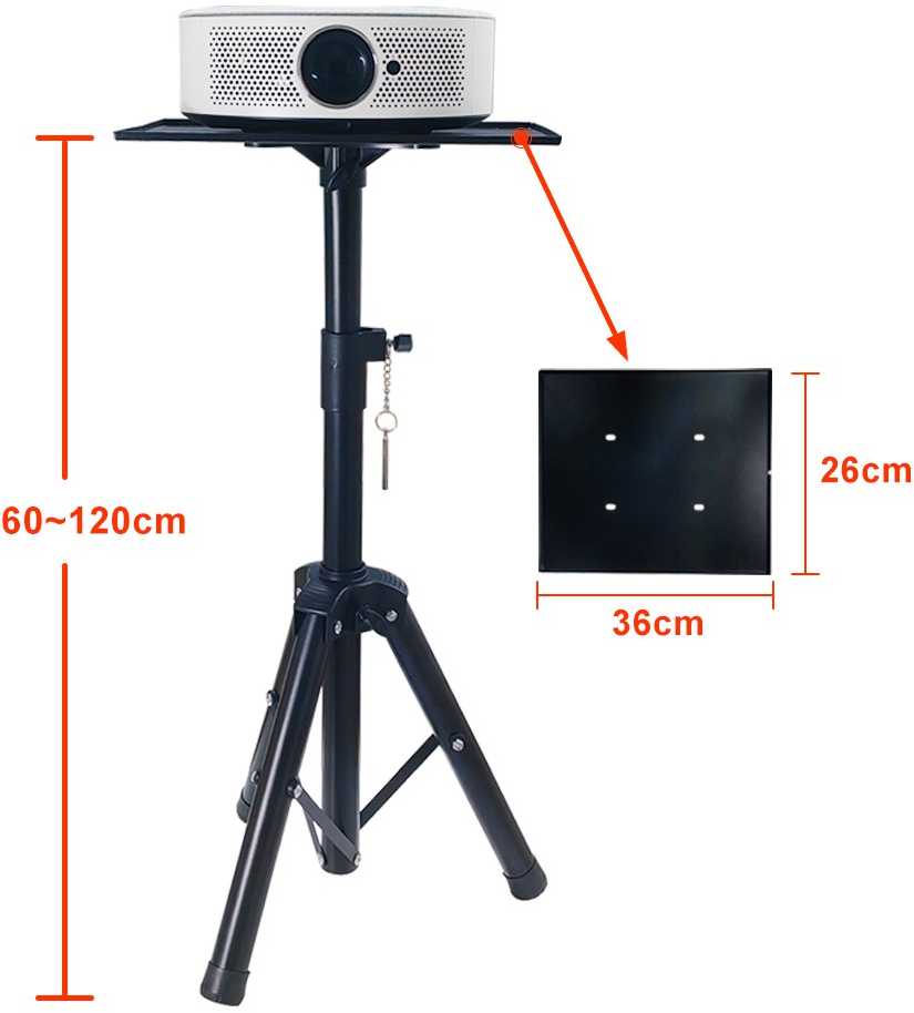 Projektorius EXTRALINK FLOOR STAND BRACKET WITH TRAY FOR PROJECTORS, PFS-001