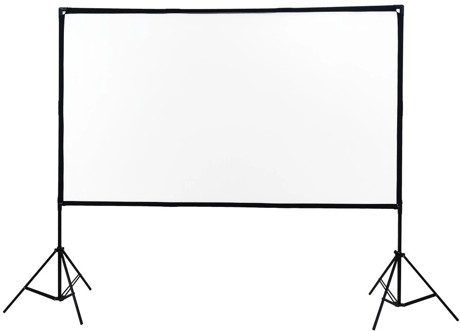 Projektorius EXTRALINK FOLDABLE Projektoriaus ekranas 100" 16:9, 220x125cm, Baltas, WITH STAND, PSF-100