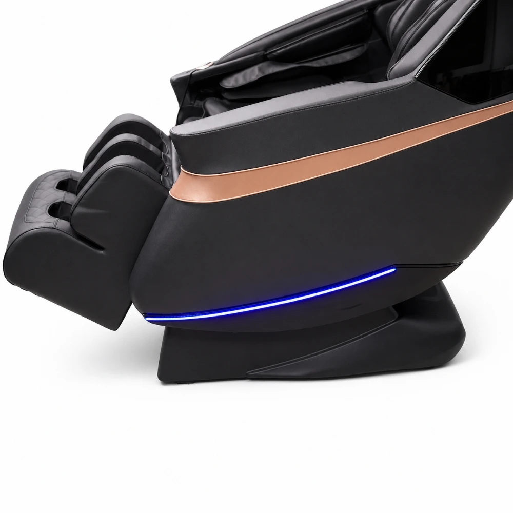 EXTRALINK FOTEL MASUJĄCY 3D ZERO GRAVITY JUODA-Auksinė