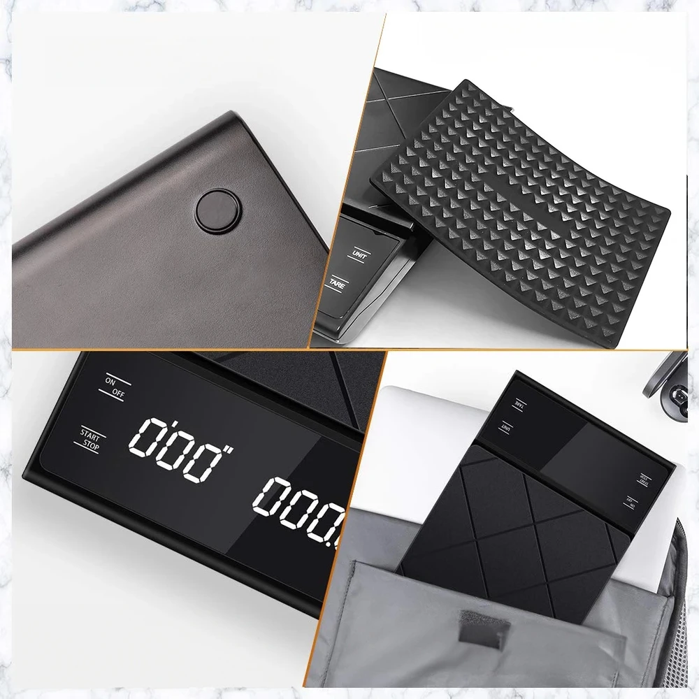 Virtuvinės svarstyklės Extralink Home C1 | Svarstyklės do kawy | 3000g/0.1g