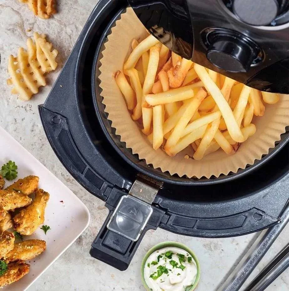 Gruzdintuvė Extralink Home | Papierowe įdėklai do frytkownicy | apvalus, 16cm, 100 vnt