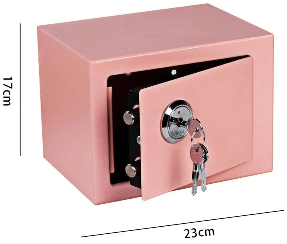 Extralink Home Seifas, Office Seifas, Key Locker, Security Cash Box, Rožinė, S-404