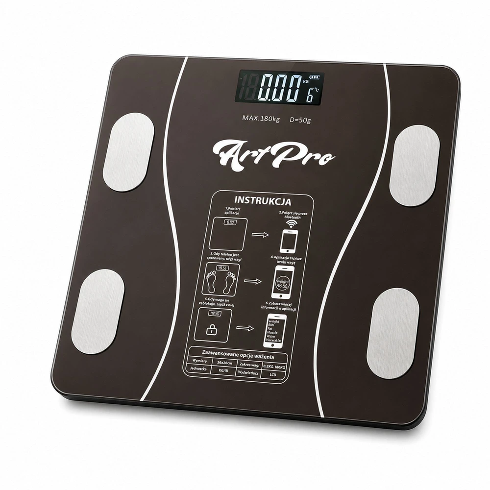 Extralink Home, išmaniosios vonios svarstyklės, Bluetooth