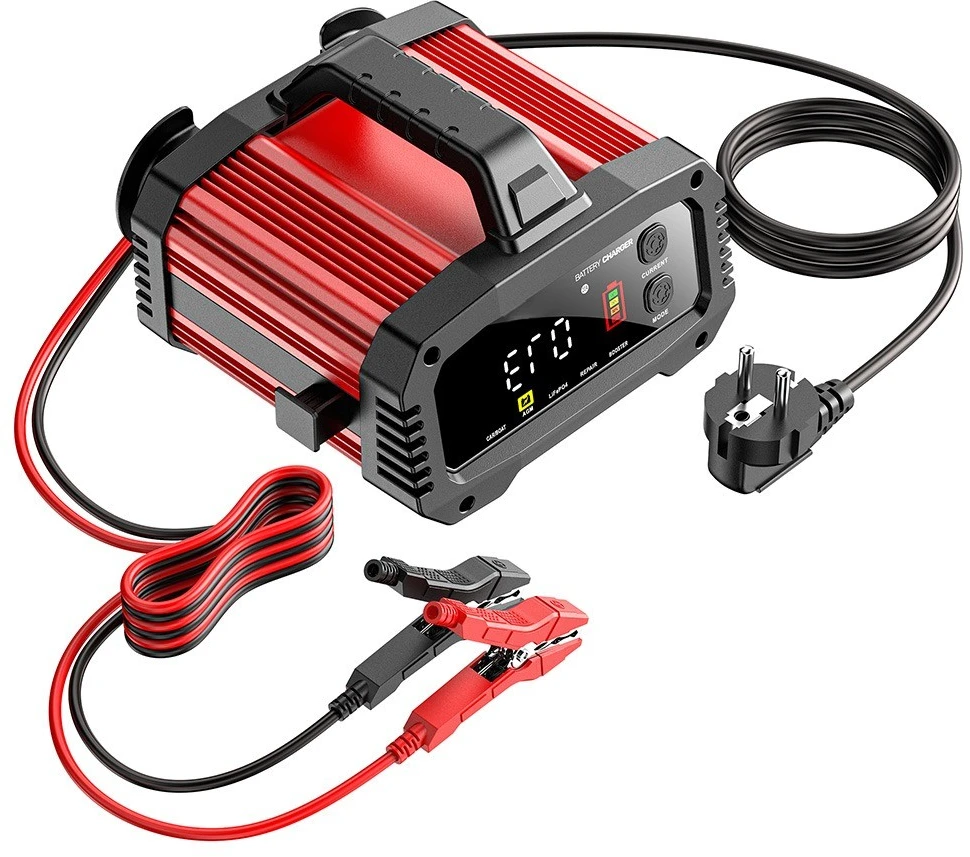 EXTRALINK INTELIGENTNY PROSTOWNIK SAMOCHODOWY Z TRYBEM NAPRAWY AGM 12V 24V 25A