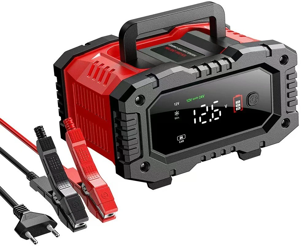 Inteligentny prostownik automobilinis EXTRALINK EX.98215 su trybem naprawy AGM 12V 24V 20A