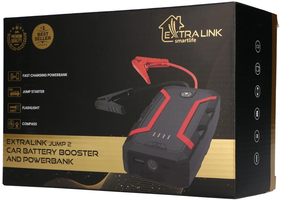 Extralink Jump 2 Jump Starter | Maitinimo blokas automobilio užvedimui | 22,2 Wh 14,8V, 600A