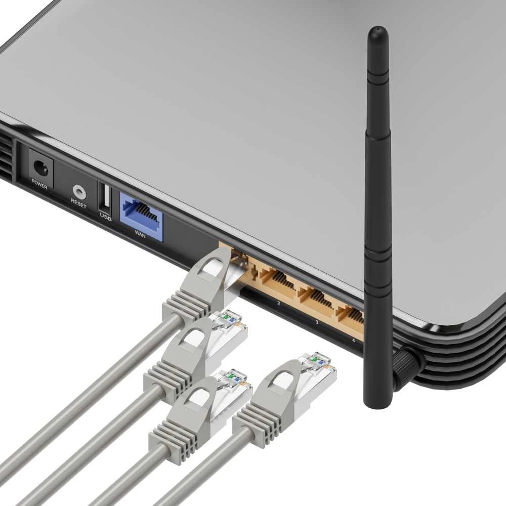 Extralink Kat.5e UTP 5m | LAN Patchcord | Varinė vytos poros