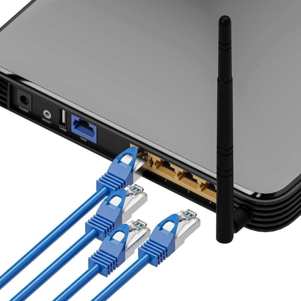 Extralink Kat.6A S/FTP 3m | LAN Patchcord | Varinė vytos poros, 10Gbps