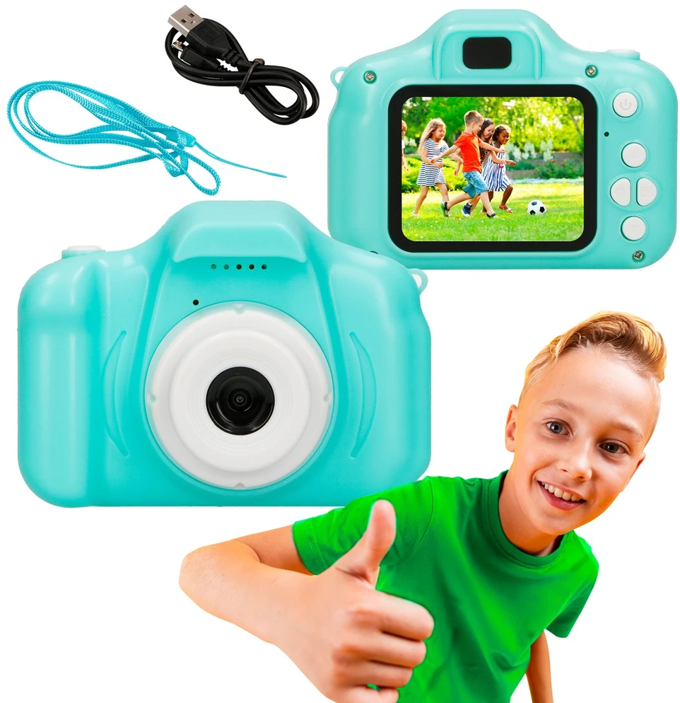 Mėlyna Extralink kids camera h20 mėlynas
