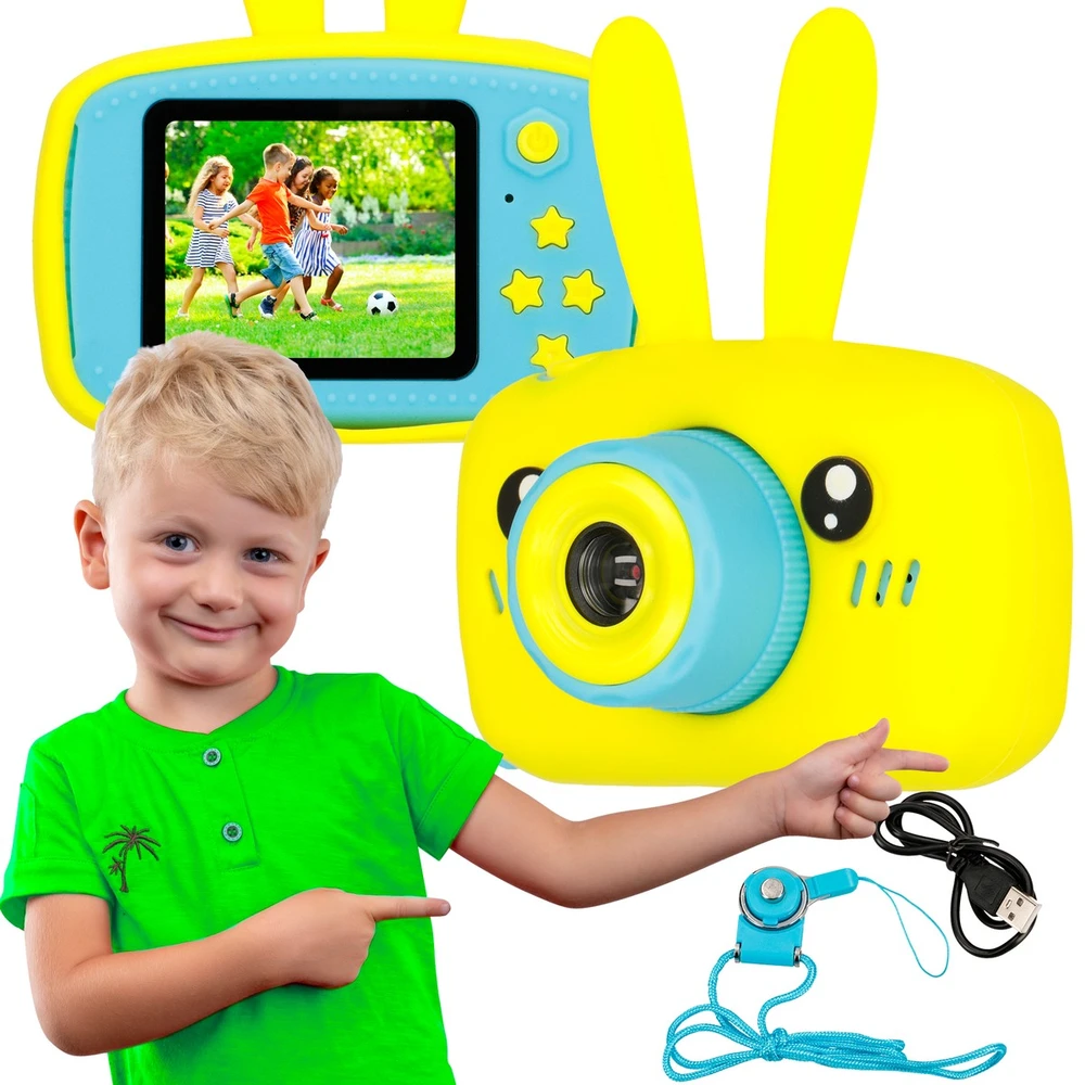 Extralink vaikų kamera h23 geltona