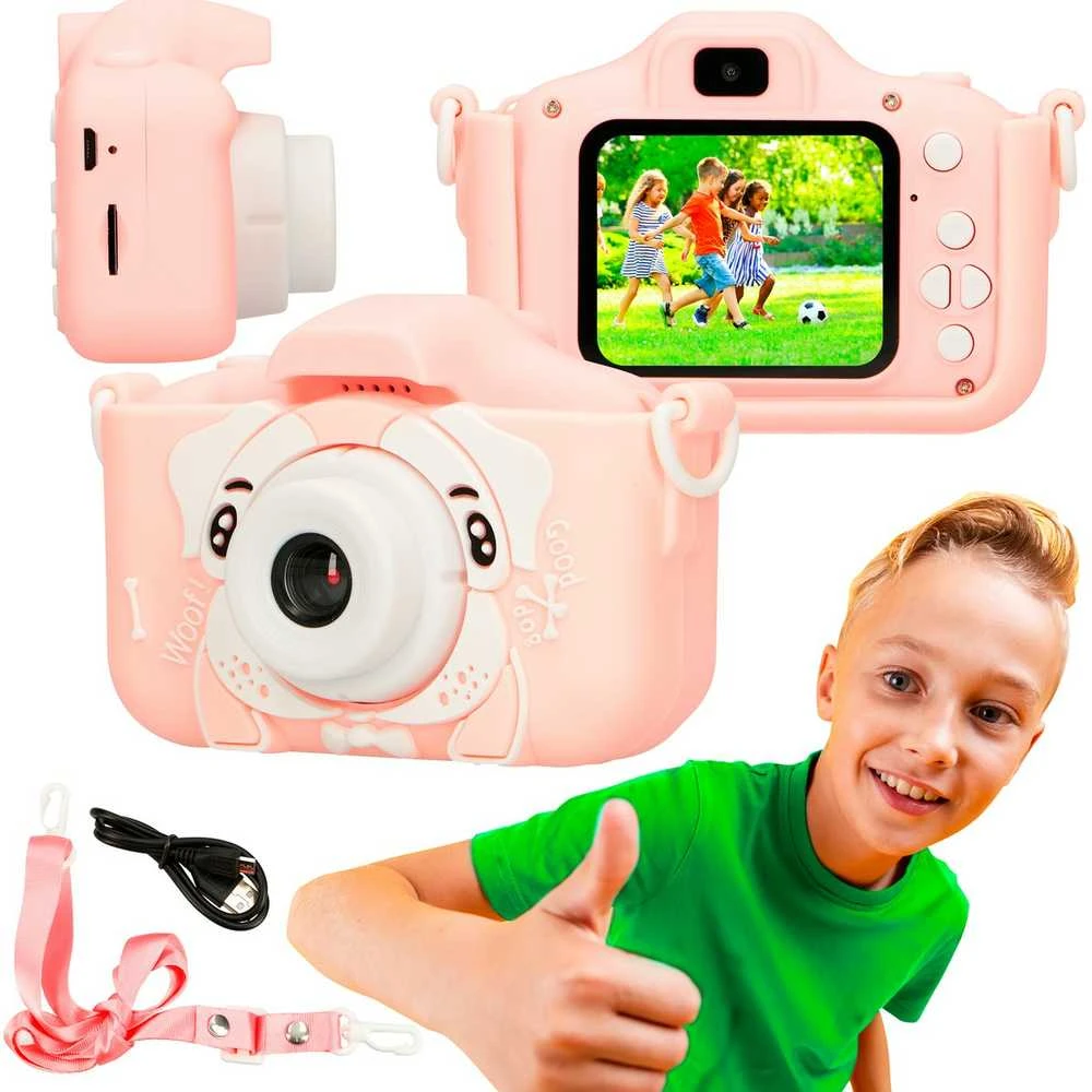 Extralink kids camera h28 dual pink