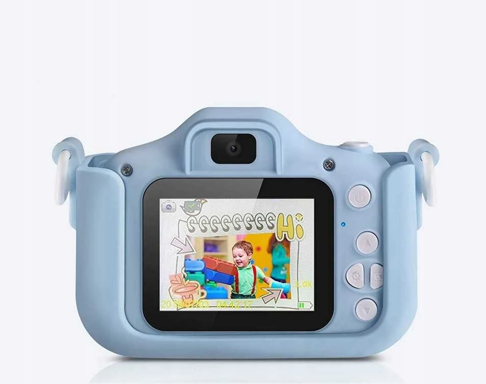 Extralink Kids Camera H29 Single Mėlyna | Skaitmeninis fotoaparatas | 1080P 30 kadrų per sekundę, 2,0 colių ekranas