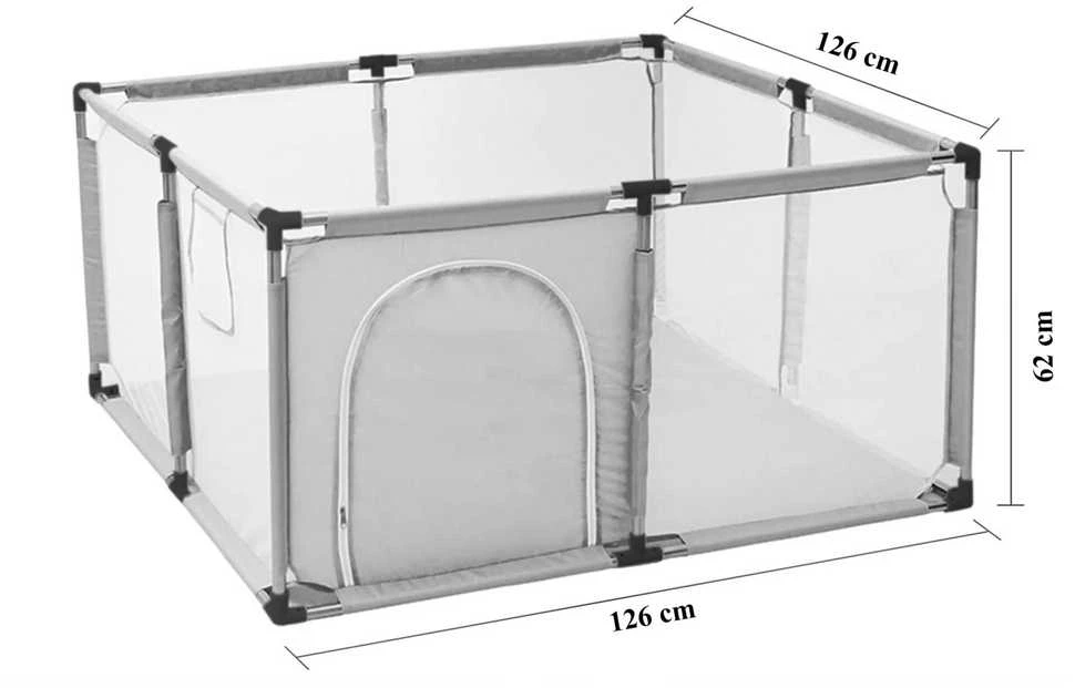 ExtraLink Extralink Kids Kojec dziecięcy plac zabaw suchy basen vaikams składany 126x126cm piłki k-458