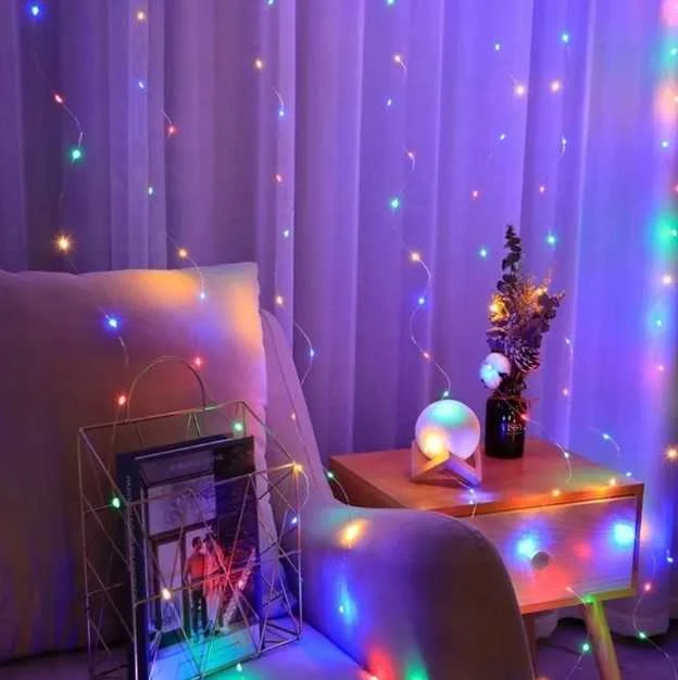 Extralink | LED šviesos užuolaida | 3x3m, 300x LED, šaltai balta, Kalėdinė, dekoracija