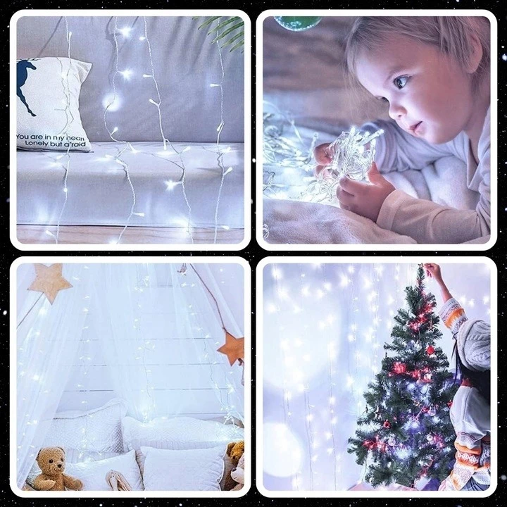 Extralink | Kalėdinės lemputės | Kalėdos, 10 m, 100 LED, baltos, šaltos, lauko, vidaus, maitinamos baterijomis
