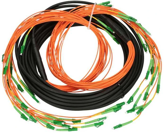 Extralink LC/APC-LC/APC | multipatchcord | SM 24F 18M, kaskada 90cm