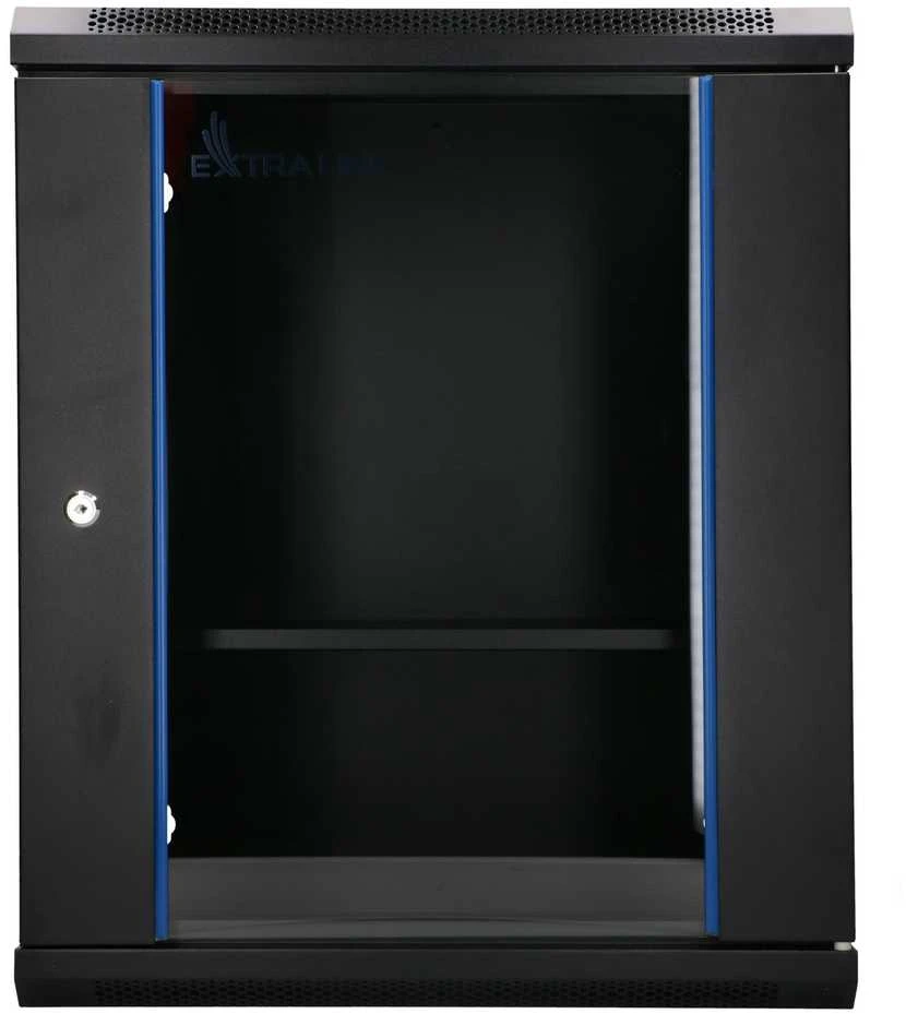 „Extralink Lite“ 12U 530X400 prie sienos montuojama spintelė, juoda
