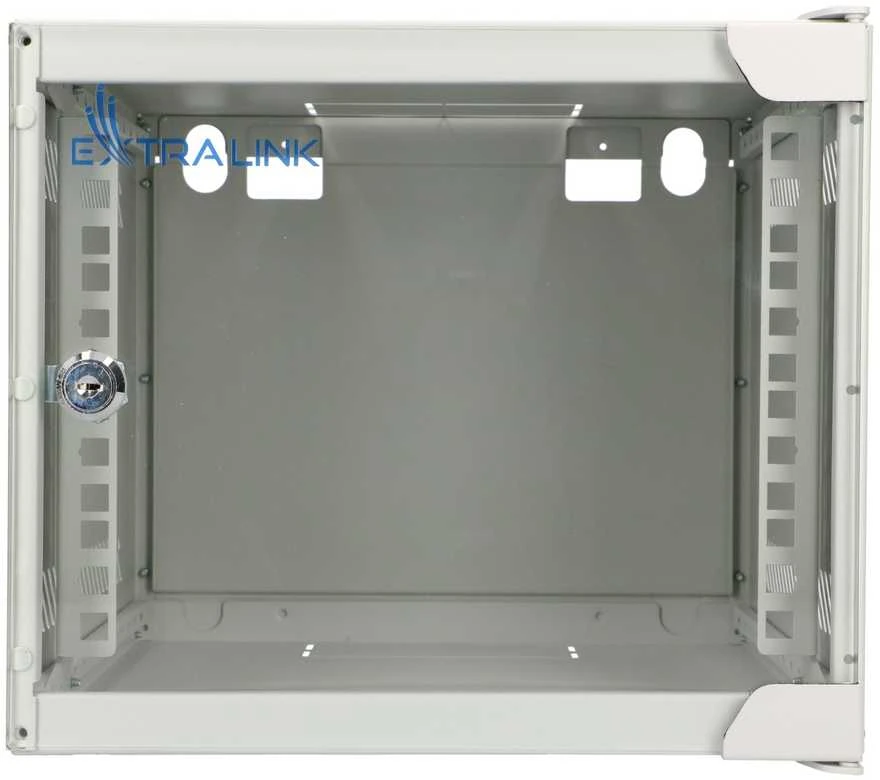 Rackmount „Extralink Lite“ 4U 10 colių 280x310 prie sienos montuojama spintelė, pilka