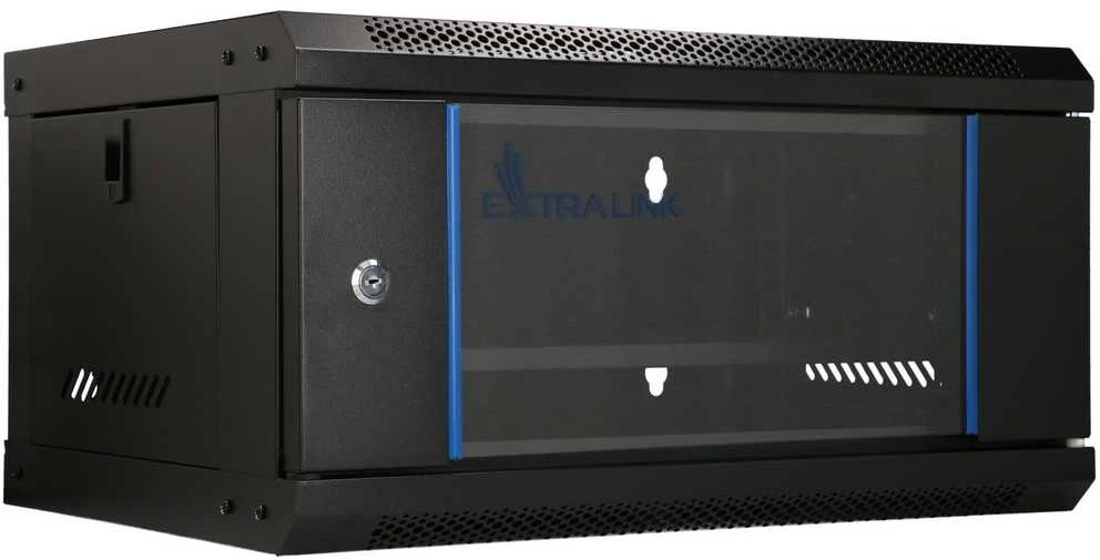 „Extralink Lite“ 4U 530X400 prie sienos montuojama stovo spintelė Juodas