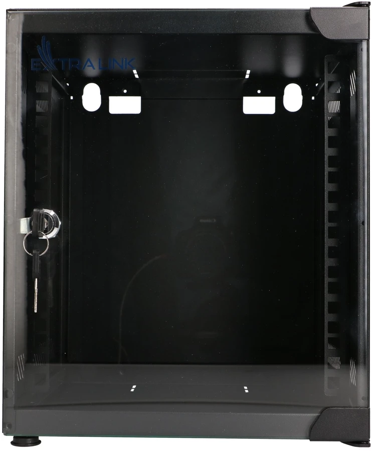 Extralink Lite 6U 10" 280X310 Wall-Mounted Rackmount Cabinet Juodas