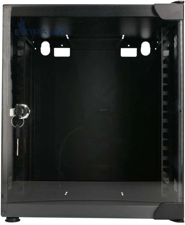 Extralink Lite 6U 10" 280X310 Wall-Mounted Rackmount Cabinet Juodas