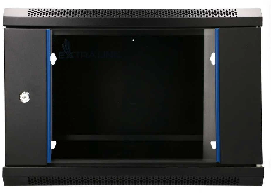 „Extralink Lite“ 6U 530X400 prie sienos montuojama spintelė, juoda