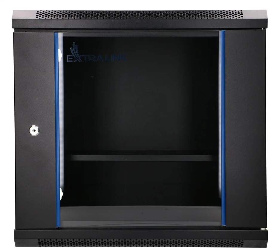 „Extralink Lite“ 9U 530X400 prie sienos montuojama spintelė, juoda