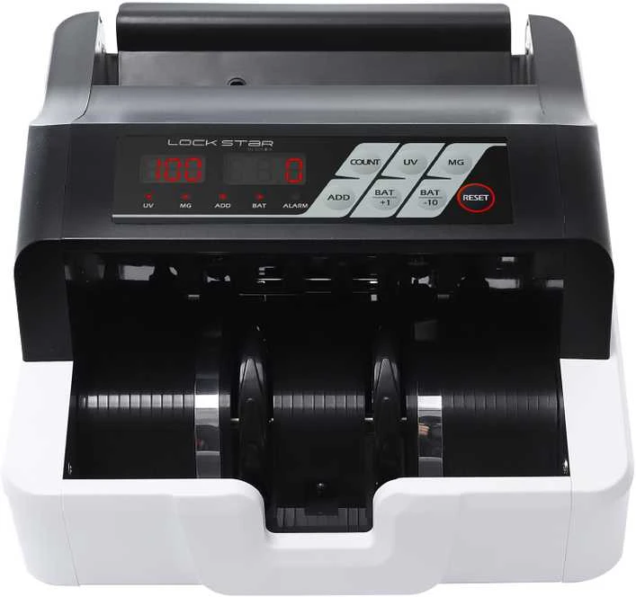 Extralink LOCKSTAR PROFESJONALNA LICZARKA NOMINALOWA DO BANKNOTÓW UV, IR, MG X-300 Banknotų skaičiavimo mašina Balta