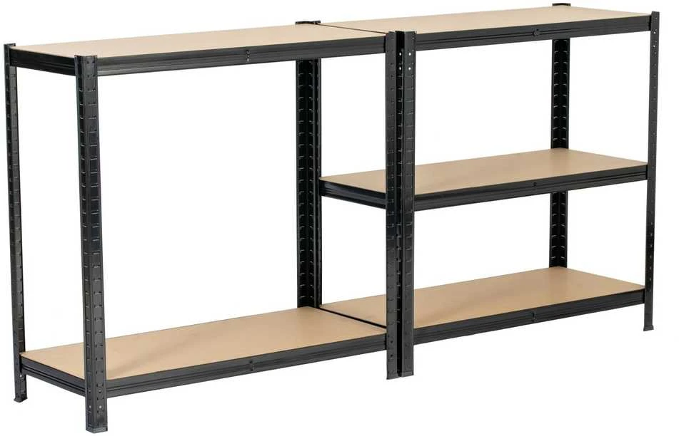 Extralink Lentyna metalinis sandėlis 180x90x40 juoda