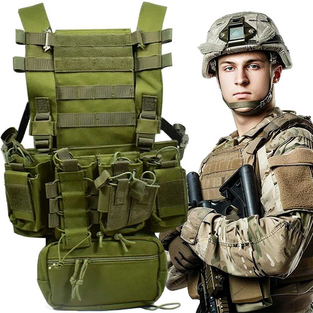 Extralink Military Tactical karinė apsauginė liemenė molle airsoft asg mil-1122